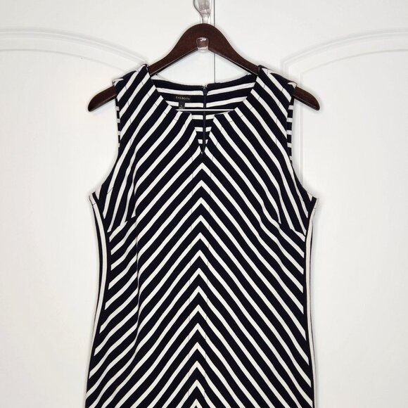 Talbots Nautical Breton Striped Shift Dress - Picture 2 of 6